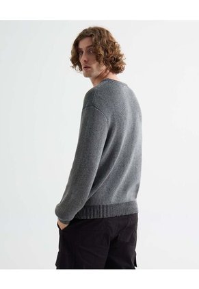 Saco Para Hombre Cuello Redondo Color Gris Marca Seven Seven #45330246