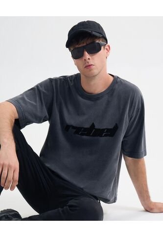 Camiseta Para Hombre Manga Corta Cuello Redondo Color Gris Oscuro Marca Seven Seven #45092592 Seven Seven