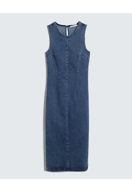 Vestido Para Mujer Manga Sisa Color Azul Medio Marca Seven Seven #28171316