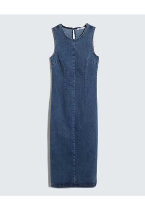 Vestido Para Mujer Manga Sisa Color Azul Medio Marca Seven Seven #28171316