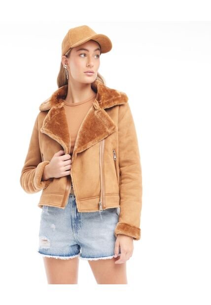 Chaqueta Para Mujer  Color Camel Marca Seven Seven #28080861