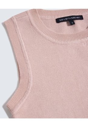 Camiseta Para Mujer Manga Sisa Color Rosa Marca Seven Seven #28095879