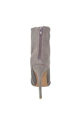 Sandalia Tacones Puntilla Con Caña Media Gris Shoe Republic Prisma
