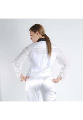 Camisa Silvialfonzo Blanco-Negro