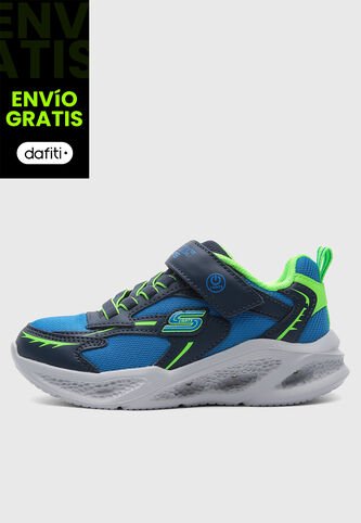 Tenis SKECHERS Meteor-Lights Azul Skechers