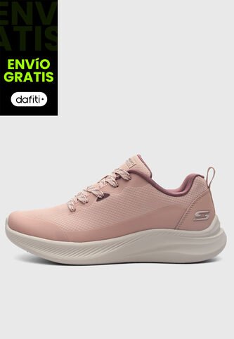 Tenis SKECHERS Bobs Moda Flex Rosa Nude Skechers