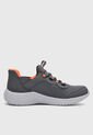 Tenis Lifestyle Skechers Bounder Brisk Burst Gris de Skechers