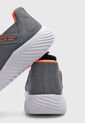 Tenis Lifestyle Skechers Bounder Brisk Burst Gris de Skechers
