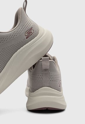Tenis SKECHERS Bobs Moda Flex Taupe