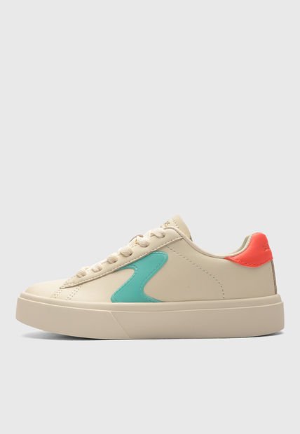 Tenis Lifestyle Beige-Turquesa-Salmón SKECHERS Eden LX