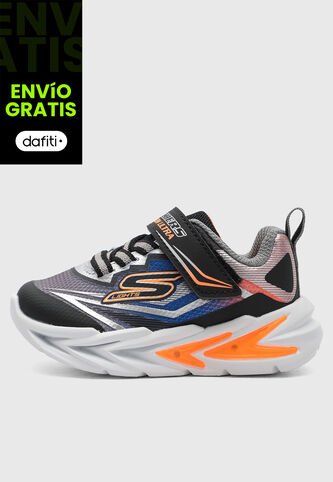 Tenis SKECHERS S-Lights Flex-Glow Ultra Gris Skechers