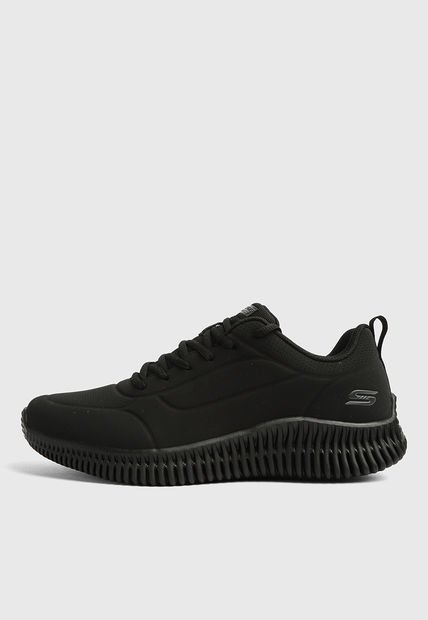 Tenis Lifestyle Negro-Gris SKECHERS Bobs Geo Lite Lace Up