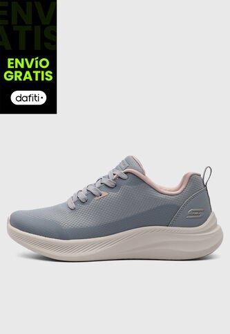 Tenis SKECHERS Bobs Moda Flex Azul Grisáceo Skechers