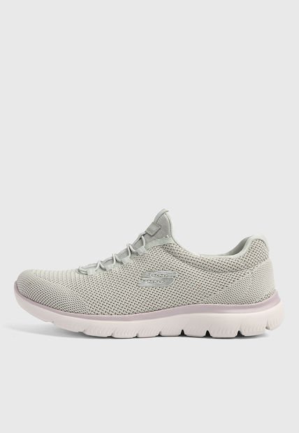 Tenis Lifestyle Gris-Marfil-Lila SKECHERS Summits - Cool Classic