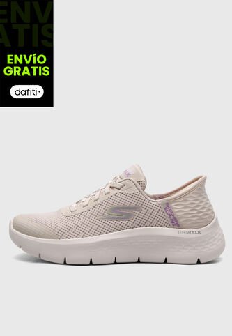 Tenis Skechers Go Walk Flex - Grand Entry Beige Skechers