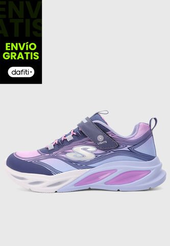 Tenis SKECHERS S Lights Azul Skechers