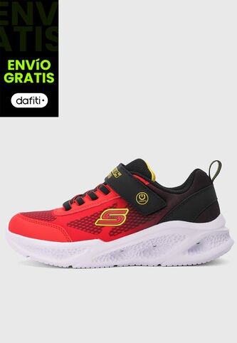 Tenis SKECHERS Meteor Lights Rojo Skechers