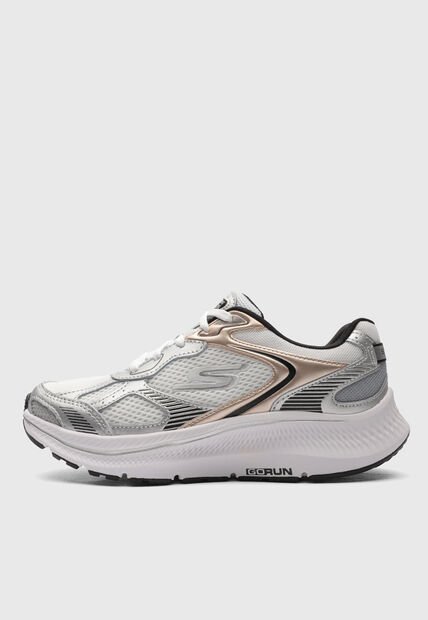 Tenis Running Blanco-Plateado-Oro Rosa SKECHERS Go Run Consistent 2.0 - Volt