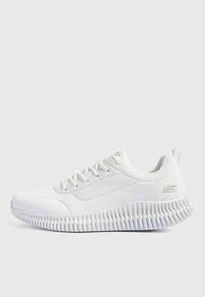 Tenis SKECHERS Bobs Geo Lite Lace Up Blanco