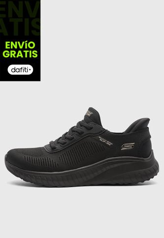 Tenis SKECHERS BOBS Sport Squad Chaos Negro Skechers