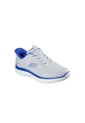 Tenis Skechers Hombre Summits Slip-Ins Gris Azul