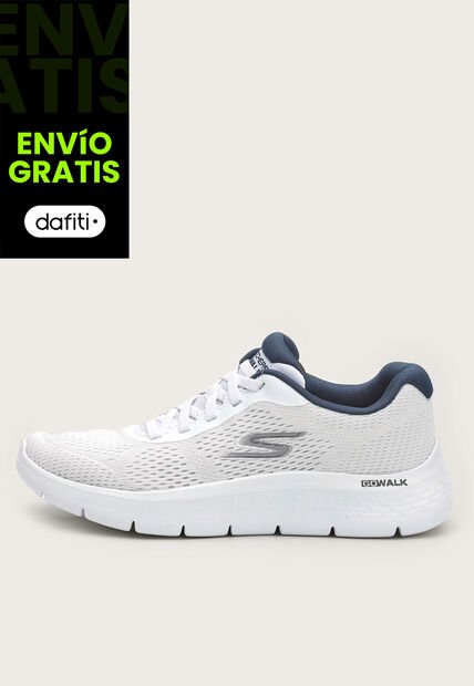 Tenis Walking Walking Blanco-Azul Navy Skechers Go Walk Flex-Remark