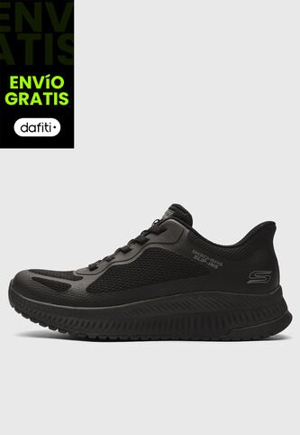 Tenis SKECHERS Slip Ins: BOBS Squad 4 Negro Skechers