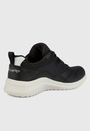 Tenis Running Negro-Blanco Skechers Weight