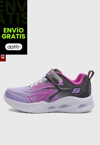 Tenis Lifestyle SKECHERS Sola Glow Violeta Skechers