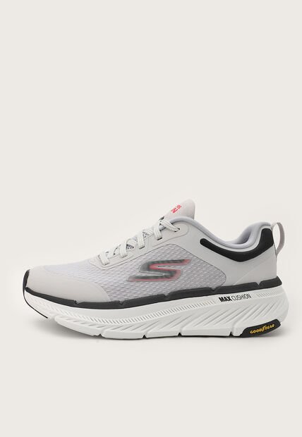 Tenis Running Gris-Blanco-Negro Skechers Max Cushioning 2.0