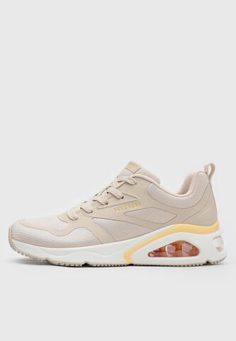 Tenis Lifestyle Beige-Blanco-Mostaza Skechers Tres Air- Revolution Airy Skechers