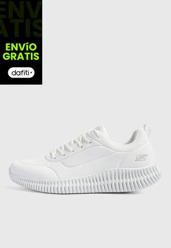 Tenis SKECHERS Bobs Geo Lite Lace Up Blanco Skechers