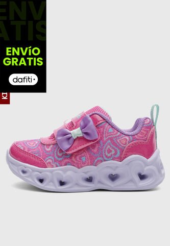 Tenis Lifestyle SKECHERS Heart Lights Rosa Skechers