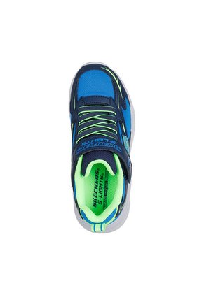 Tenis Skechers Kids Meteor Ligths Glow - Azul