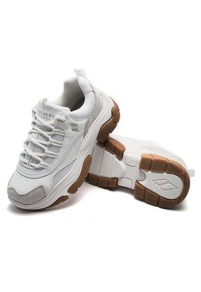 Tenis Lifestyle Blanco-Café Skechers City Step'n