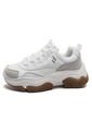 Tenis Lifestyle Blanco-Café Skechers City Step'n de Skechers