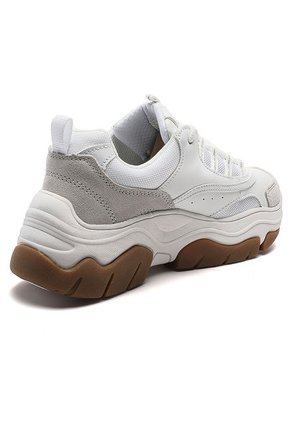 Tenis Lifestyle Blanco-Café Skechers City Step'n