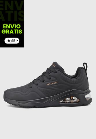 Tenis Lifestyle Negro-Dorado SKECHERS  Tres-Air Uno Skechers