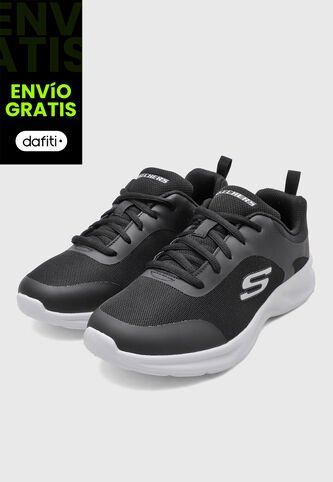 Tenis Lifestyle Negro-Blanco SKECHERS Dynamatic Skechers