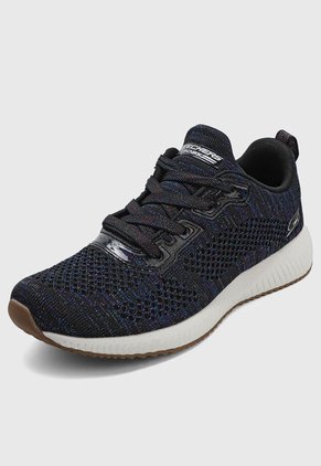 Tenis Lifestyle Negro-Azul-Blanco Skechers Glitz Maker