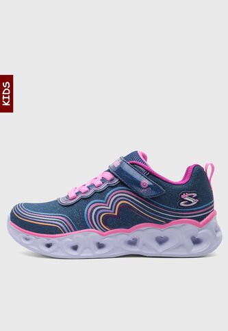 Tenis SKECHERS Heart Lights Azul Skechers