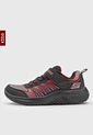 Tenis Lifestyle Negro-Rojo-Coral Skechers Kids Bounder - Zatic de Skechers