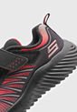 Tenis Lifestyle Negro-Rojo-Coral Skechers Kids Bounder - Zatic de Skechers