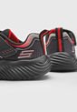 Tenis Lifestyle Negro-Rojo-Coral Skechers Kids Bounder - Zatic de Skechers