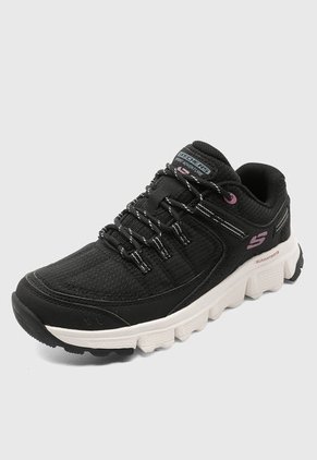 Tenis SKECHERS Qtr Overlay Mesh Negro