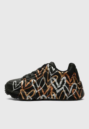 Tenis SKECHERS Uno Lite - Metallic Love Negro