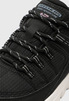 Tenis SKECHERS Qtr Overlay Mesh Negro