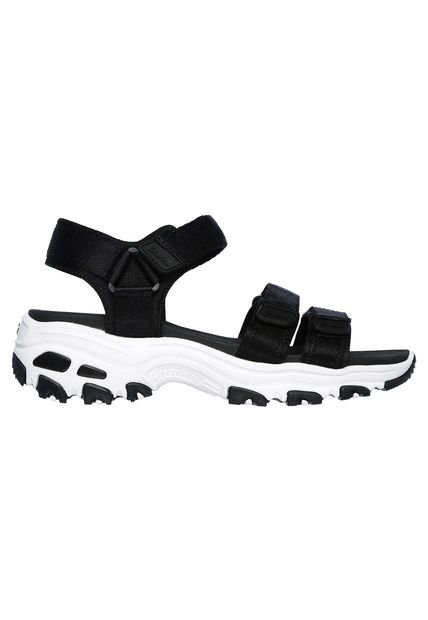 Tenis Skechers D'Lites - Fresh Catch Color Negro / Blanco Para Mujer