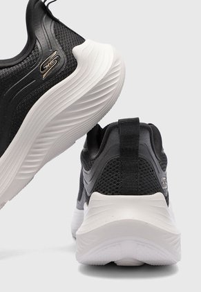 Tenis Lifestyle Negro-Blanco SKECHERS Bobs Sport Squad Waves