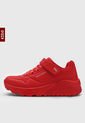 Tenis Lifestyle Rojo-Plateado Skechers Kids Uno Lite de Skechers